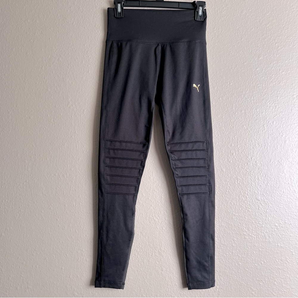 Size Small Black Puma Moto Workout Leggings